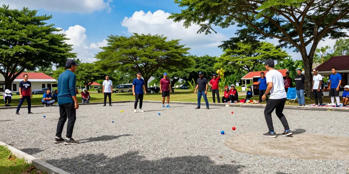 Petanque players enjoying a game outdoors, representing fopikotaparepare.org community spirit and engagement.