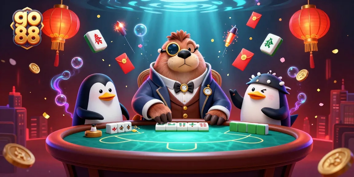 Experience go 88 at a lively underwater poker scene with vibrant casino elements.