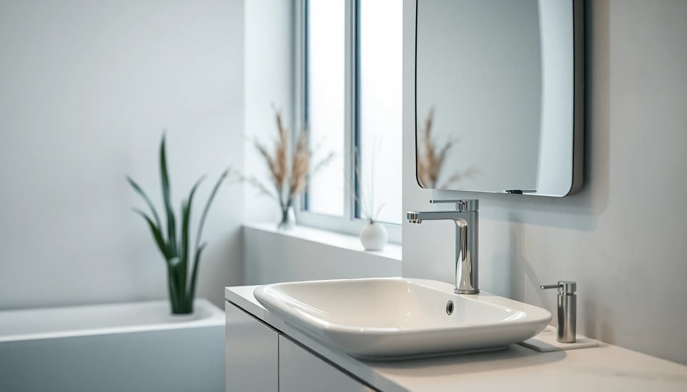 Moderne sonni sanitär Designs in stilvollem Badezimmer mit eleganten Elementen.