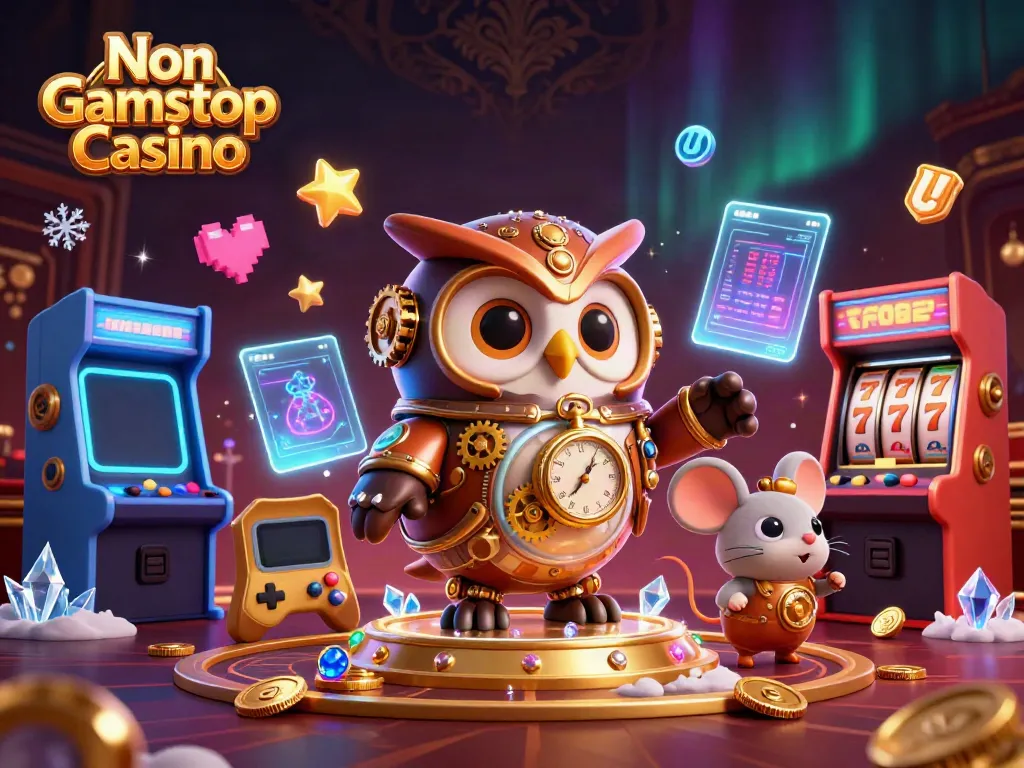 Experience top-tier gaming at Non Gamstop Casino with dynamic characters and colorful game elements.