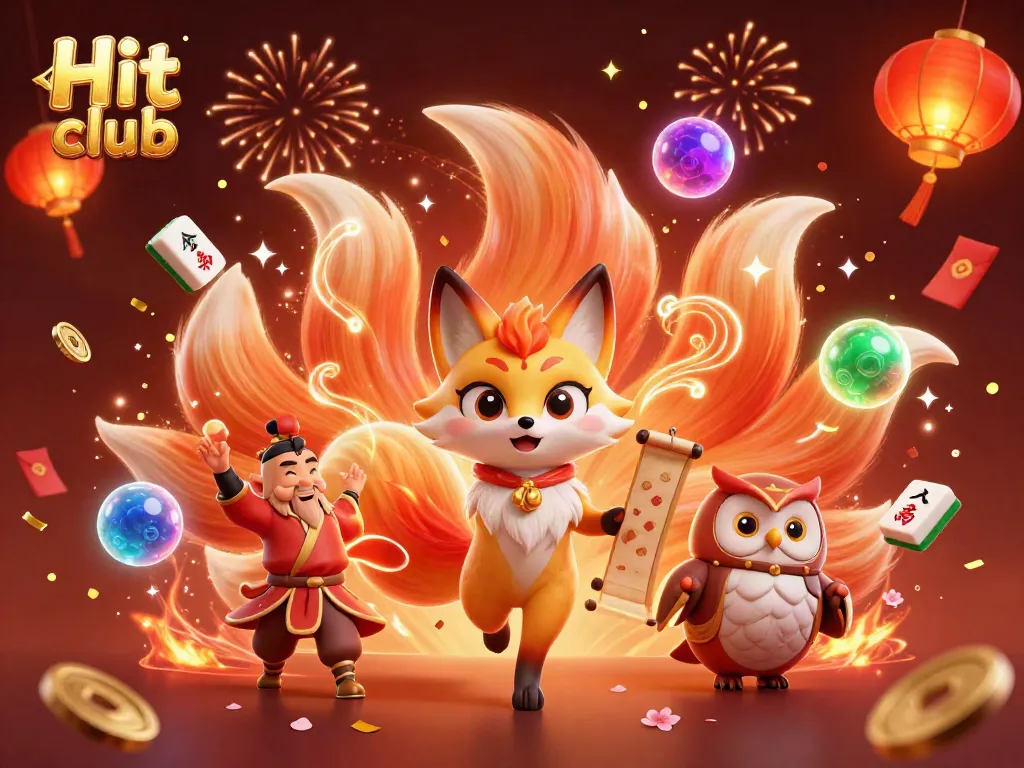 Experience Hit club's vibrant casino atmosphere with animated spirits and festive decorations