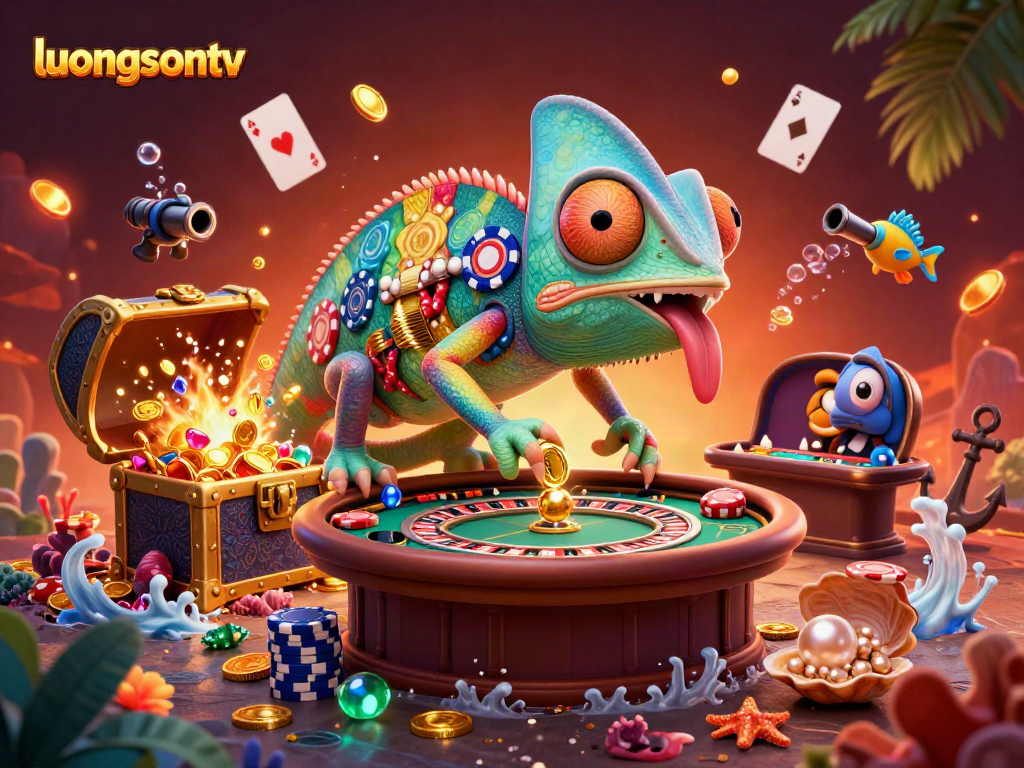 Experience thrilling live action with LuongsonTV's dynamic casino scene.
